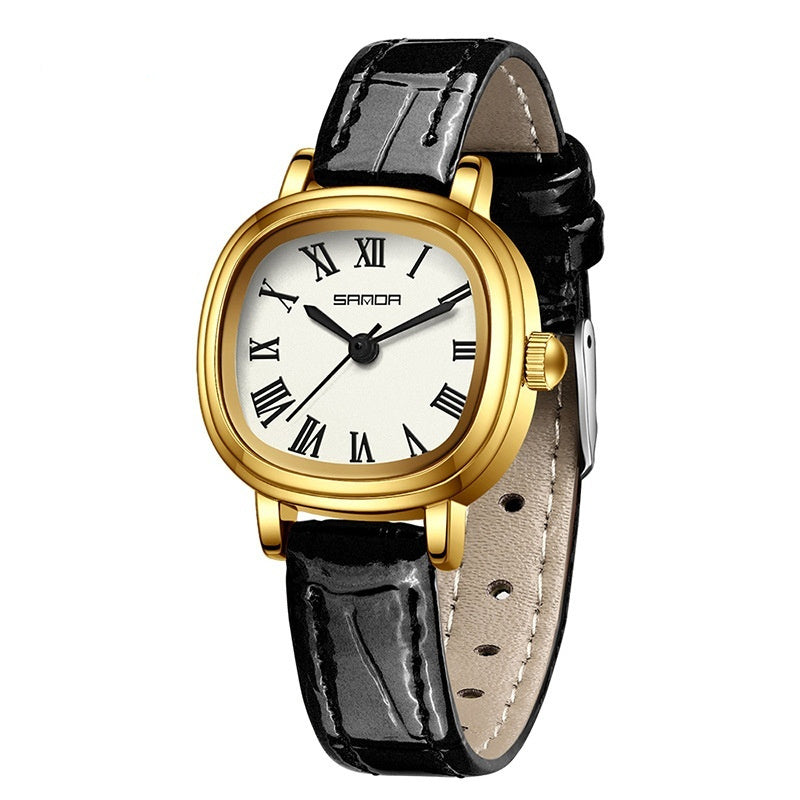 Women's Square Roman Scale Quartz Watch