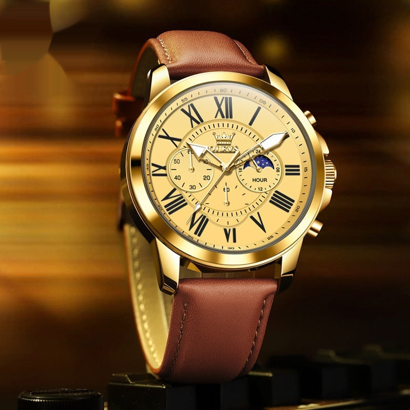 Multi-functional Sports Quartz Waterproof Men's Watch