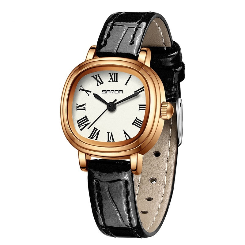 Women's Square Roman Scale Quartz Watch