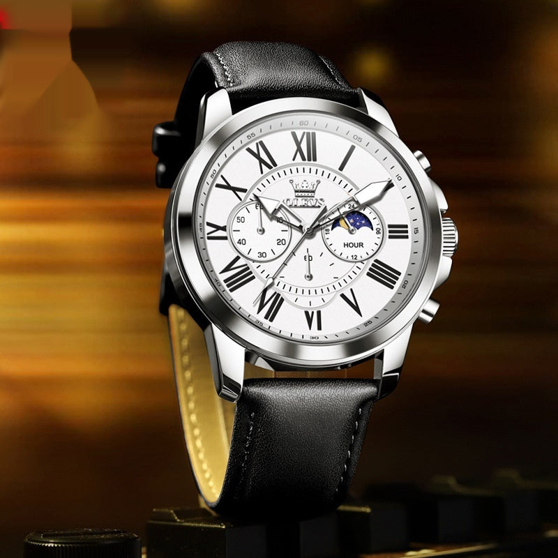 Multi-functional Sports Quartz Waterproof Men's Watch