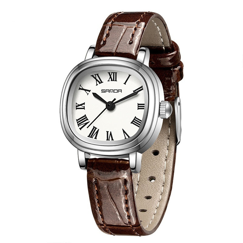 Women's Square Roman Scale Quartz Watch
