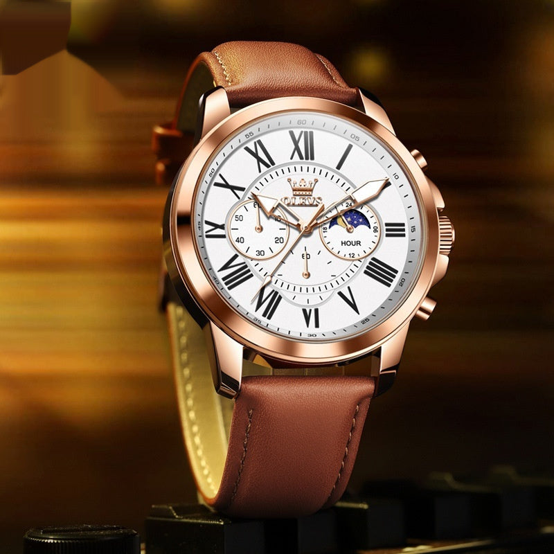 Multi-functional Sports Quartz Waterproof Men's Watch